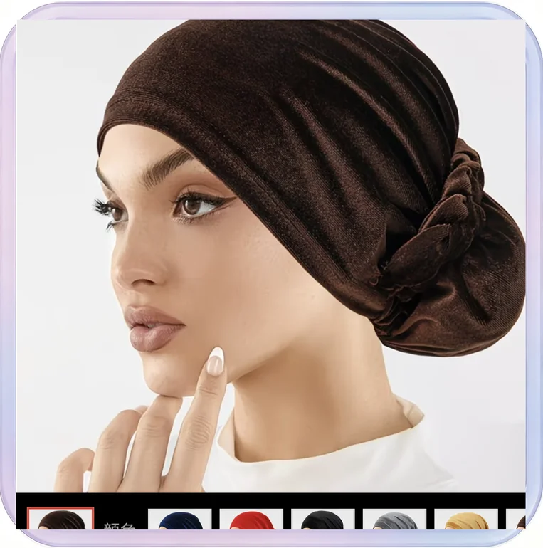 No_448_Tassel Beanie Bohemian Cross Pullover Hat Coffee Color Cross Tassel Style